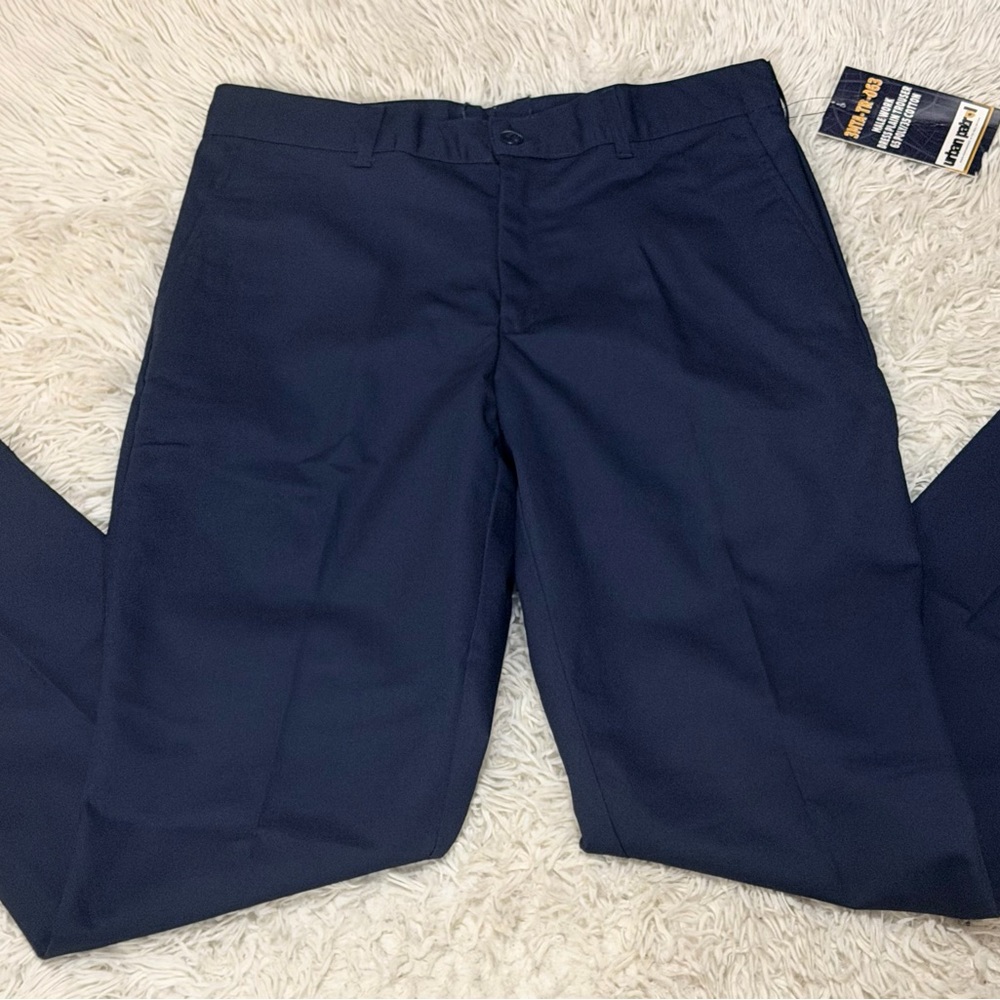 Men's Classic Straight Fit Navy Chino Pants